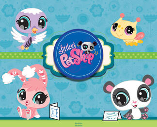 A promotional image for the Littlest Pet Shop card creator (now obsolete).