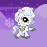 The thumbnail for the game "Snowy Pony," which is no longer playable.